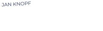 JAN KNOPF  Power vocalist Jan Knopf has years of experiences leading his own bands, cover bands and even a rock musical. Jan founded HIGH ROAD EASY  with Sven.